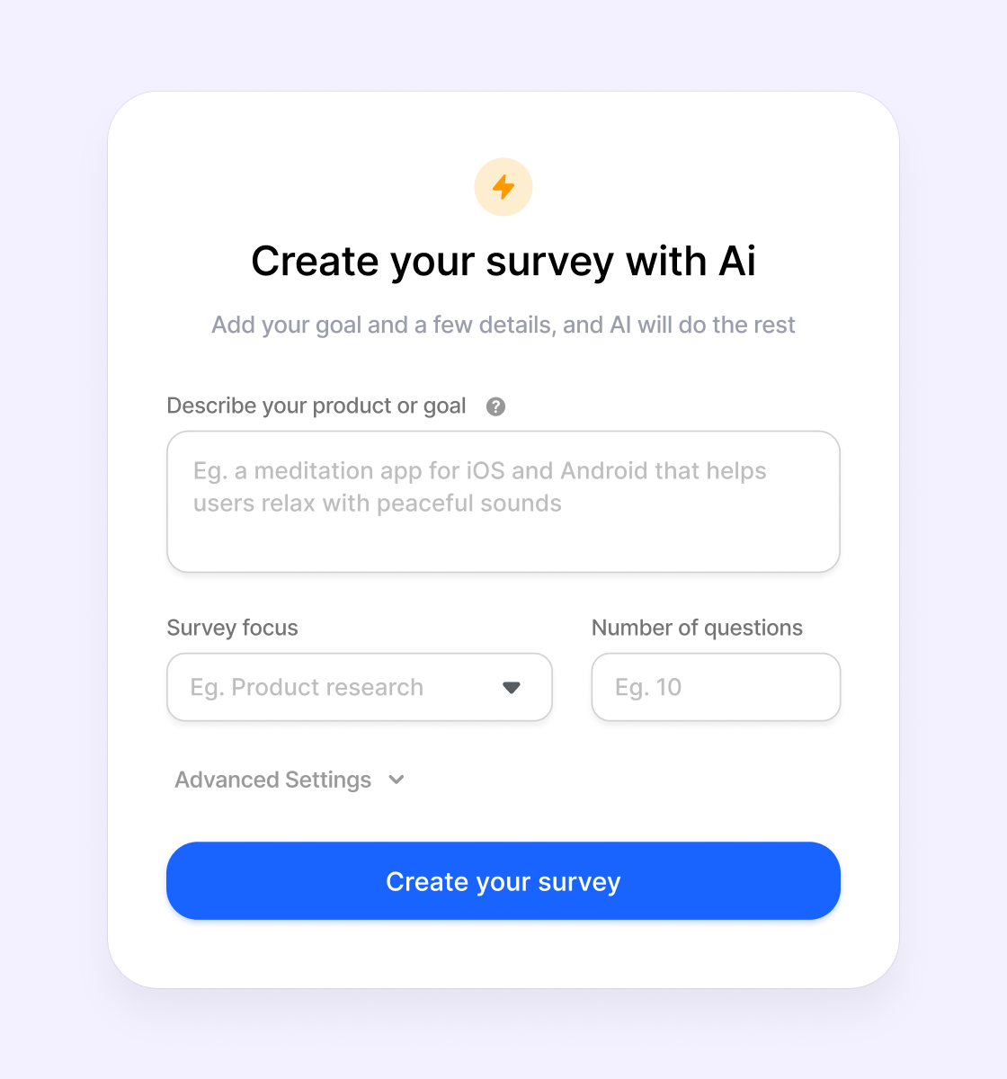 Tell AI what you want to learn
