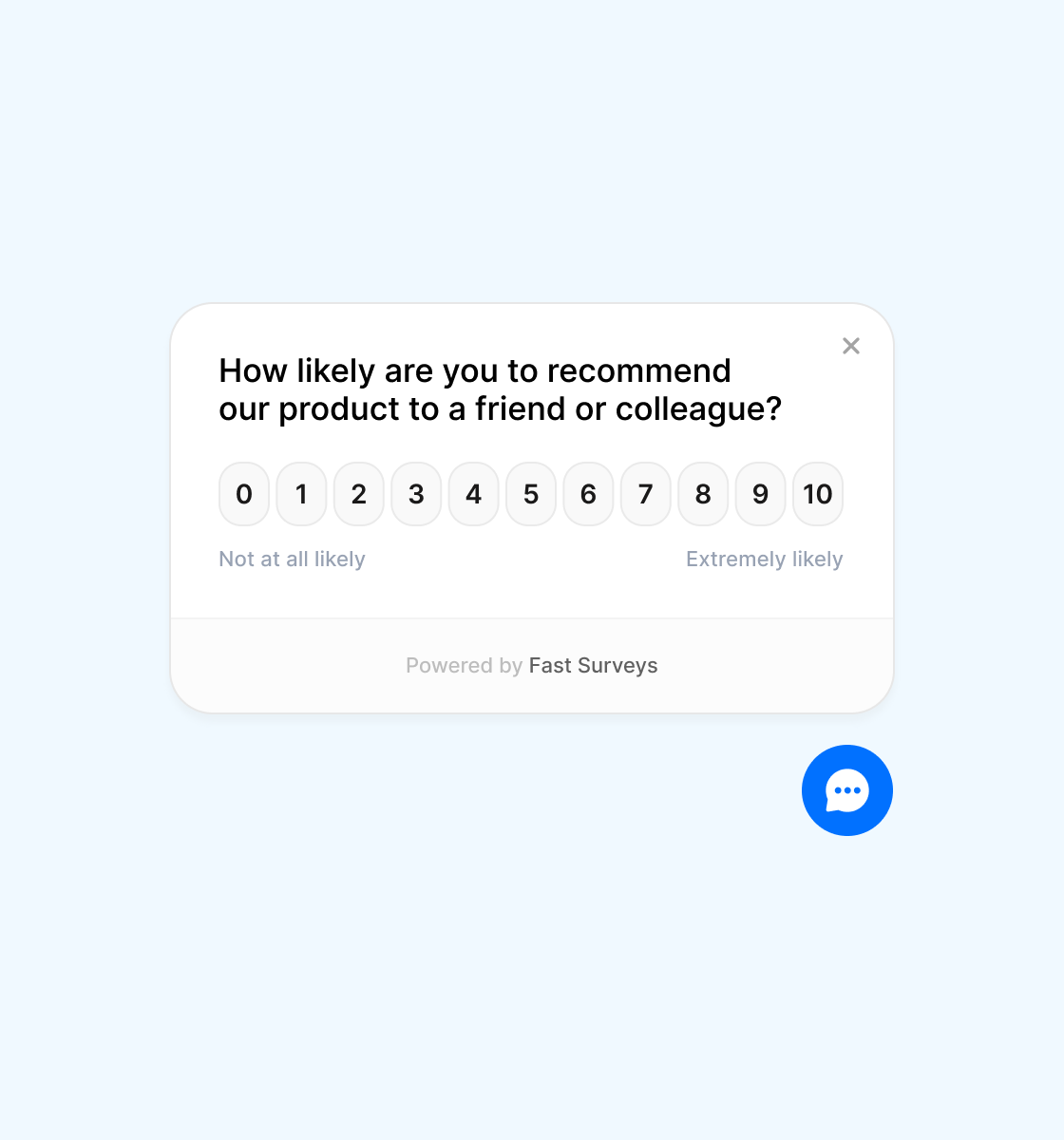 Collect NPS feedback directly on your website